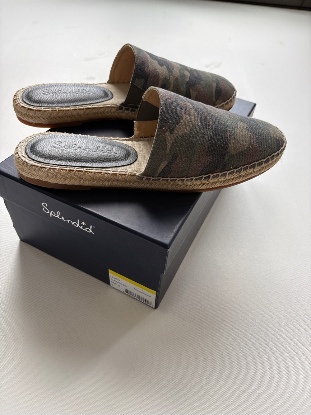 Splendid Alexander Slip-On Espadrille Sandals in Camo- Green- Size 9